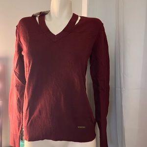 Michael Kors Maroon Long sleeve E10